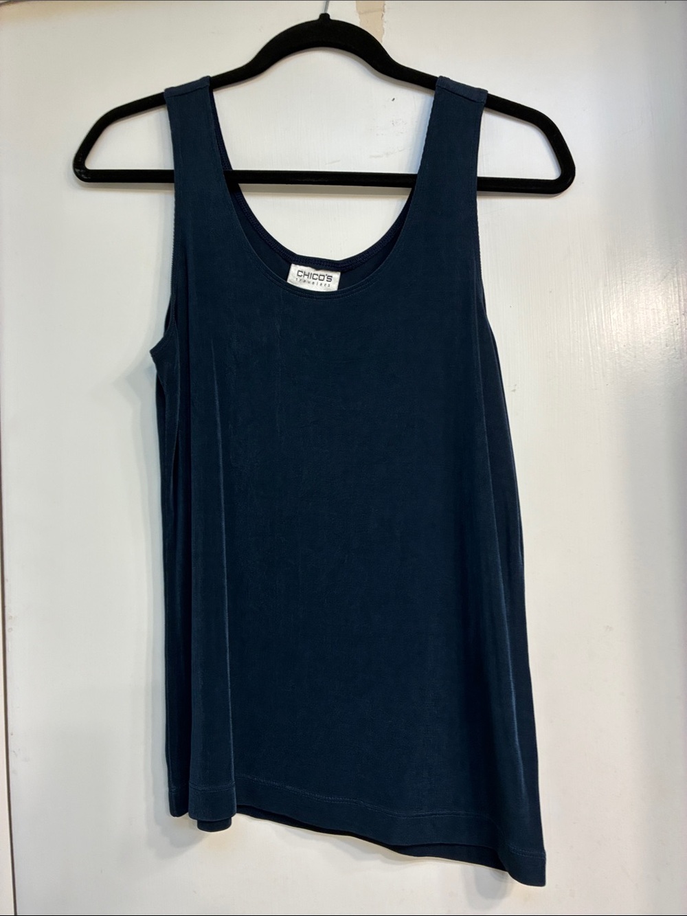 Chico's Navy Sleeveless Scoop Neck Tank